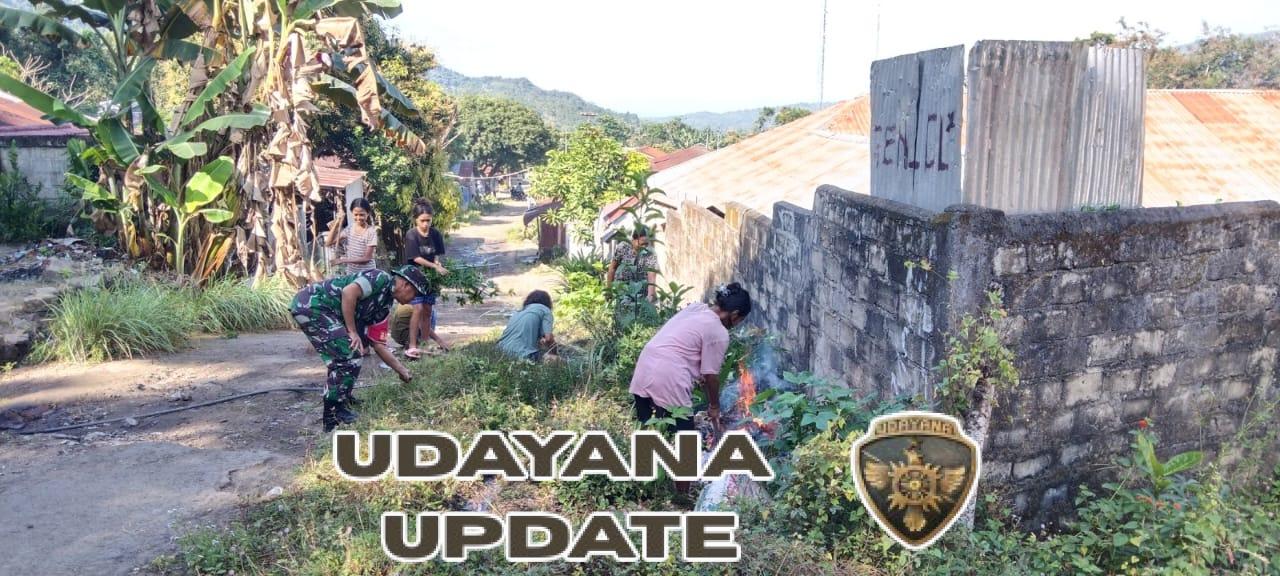 Sinergi TNI-Rakyat: Babinsa Koramil 02 Laksanakan Karya Bakti dan Komsos di Desa Fatamari