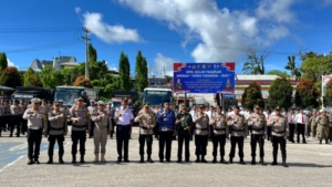 Dandim 1613/Sumba Barat Ikuti Apel Gelar Pasukan Zebra Turangga 2025 di Polres Sumba Barat