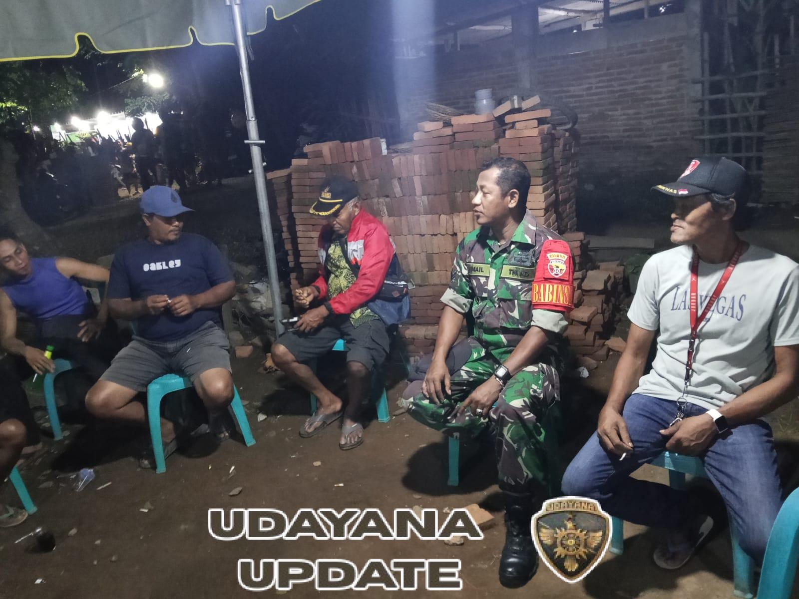 Piket Koramil 1628-05/Jereweh Laksanakan Patroli Malam di Wilayah Kecamatan Jereweh