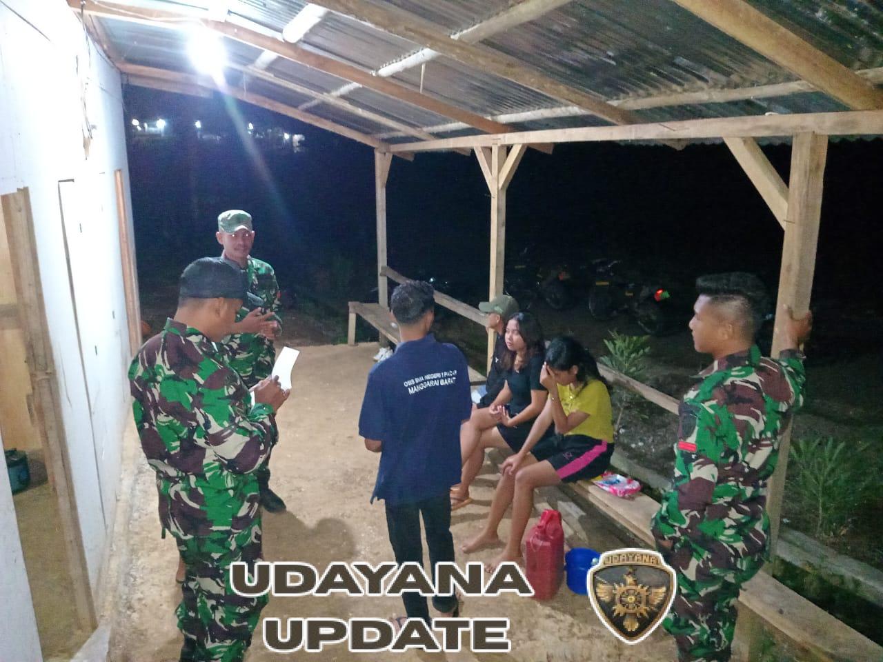 Cegah Gangguan Keamanan, Serma Stefanus Mustamin Pimpin Anggota Koramil 1630-03/MP Patroli di Seputaran Noa