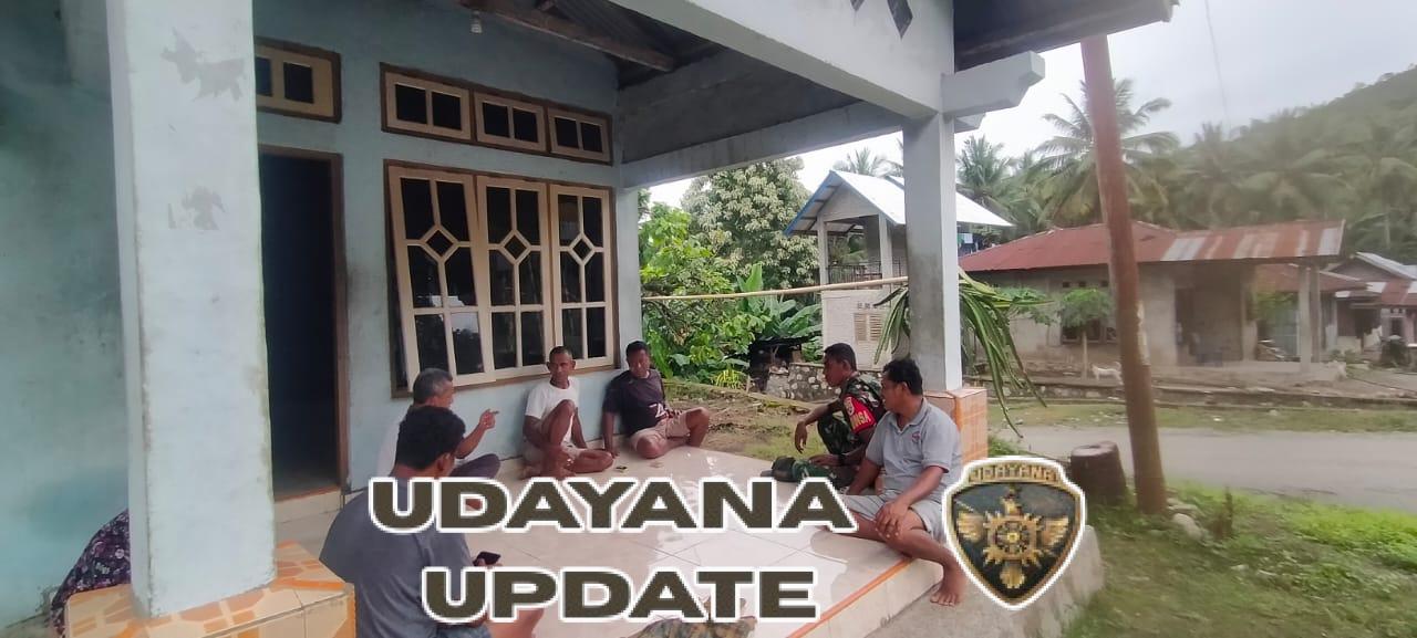 Babinsa Ramil 1602-01/Ende Intensifkan Monitoring dan Komsos di Desa Sanggaroro