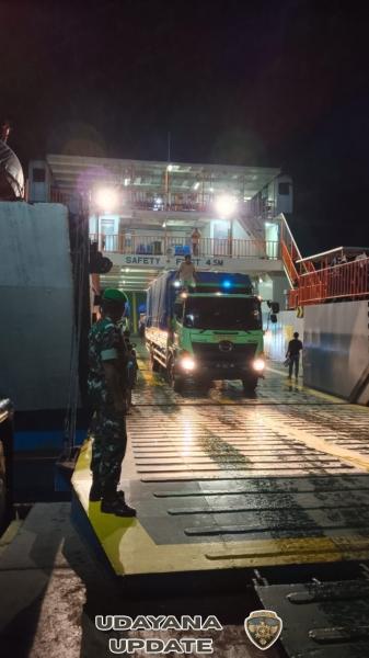 Babinsa Pantai Baru Laksanakan Pengamanan Kedatangan Kapal Garda Maritim 3