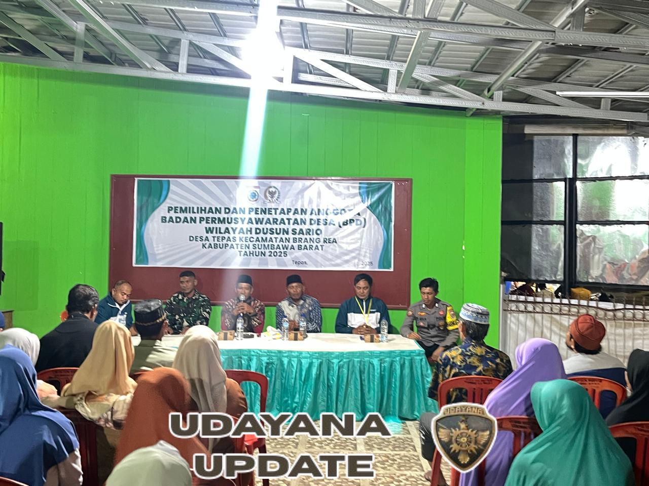 Babinsa Tepas Amankan Pelaksanaan Pemilihan Anggota BPD