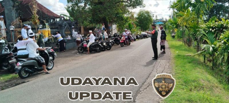 Babinsa dan Pecalang Berangbang Bersinergi Amankan Persembahyangan Galungan 2025