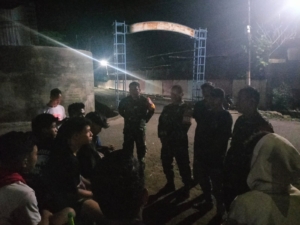 Babinsa Rutin Patroli Siskamling Jaga keamanan dan Ketertiban wilayah