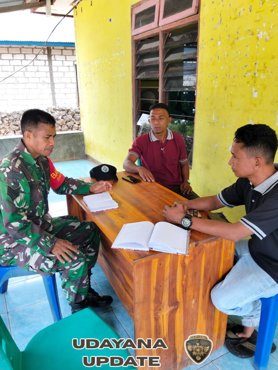 Komsos Babinsa 1627-03/Batutua: Ajak Warga Jaga Material dan Dukung Proyek Koperasi Desa