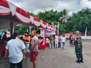 Babinsa Koramil 01 Hadir Kawal Kegiatan Pentas Seni Anak PAUD di Kotaraja Ende