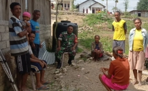 Babinsa Koramil 1618-05/Biut Ajak Warga Birunatun Siapkan Lahan Tanam Sambut Musim Hujan