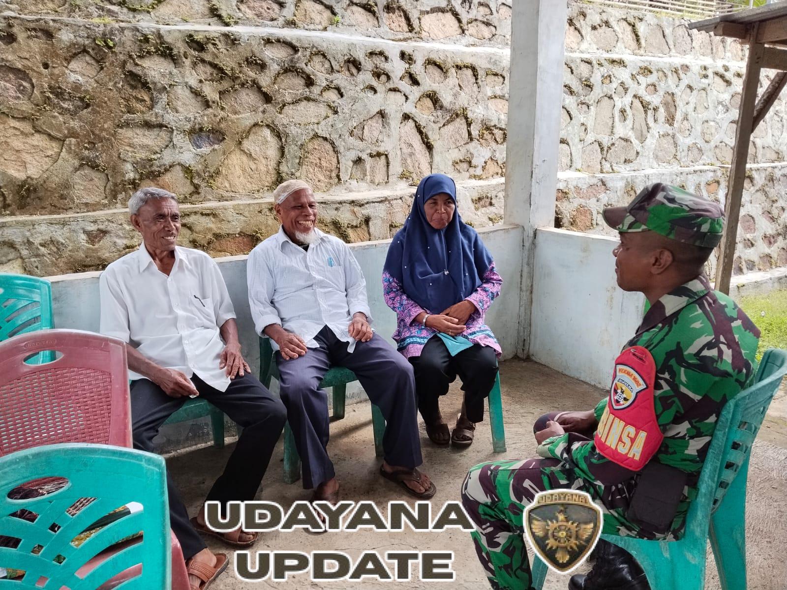 Babinsa Koramil 1602-02/Wolowaru Laksanakan Komsos dan Pamwil di Desa Lunggaria