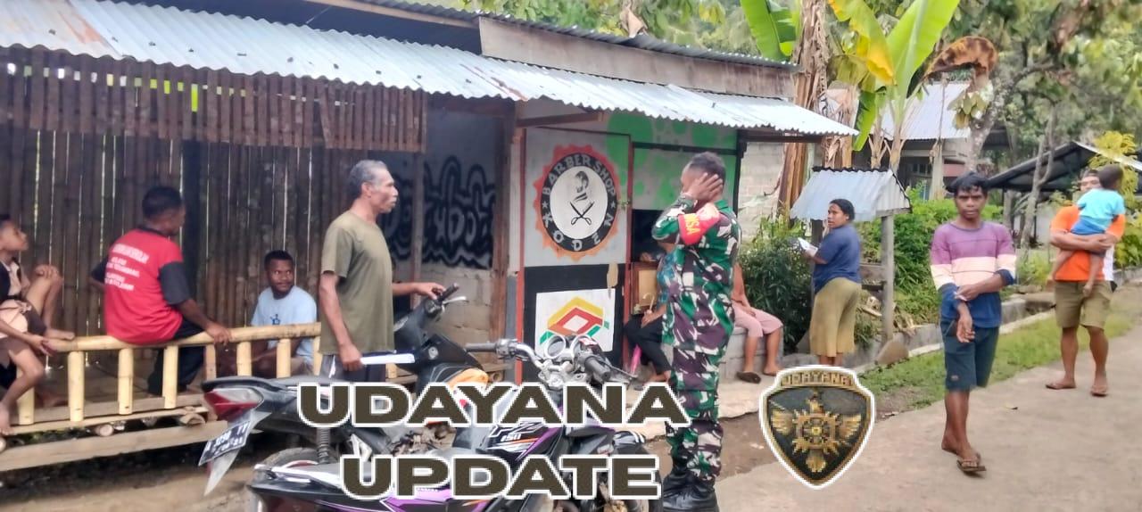 Babinsa Koramil 1602-01/Ende Laksanakan Komsos dan Pamwil di Desa Roga