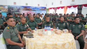 Danrem 161/WS; Sosialisasi Terpadu TWP AD, memberikan pemahaman Kepada para Prajurit dan PNS Korem 161/WS.