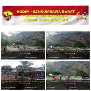 KDKMP Mantun Capai 10%: Babinsa Terus Kawal Tahapan Pekerjaan