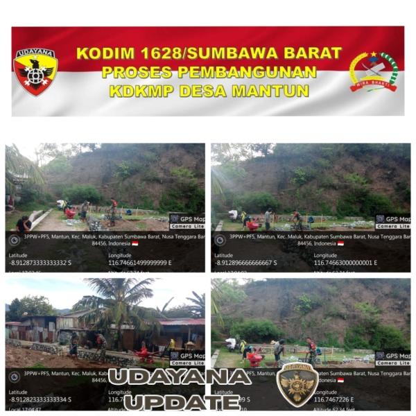 KDKMP Mantun Capai 10%: Babinsa Terus Kawal Tahapan Pekerjaan