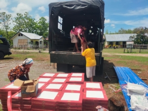 Gotong Royong TNI Warga Dukung Pembangunan Sekolah Baru