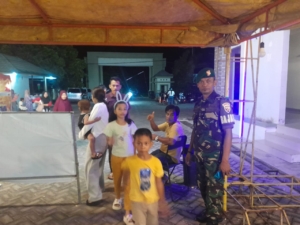 Piket Koramil 1628-01/Taliwang Gelar Patroli Malam Jaga Stabilitas Kamtibmas