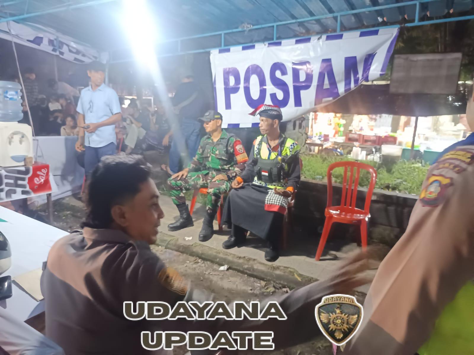 Babinsa Pergung Kawal Ketat 2.000 Pengunjung Pasar Adat Jelang Galungan