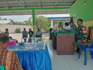 Komitmen Babinsa Sertu Alexander  Laimeheriwa Dukung Program Pembangunan Desa