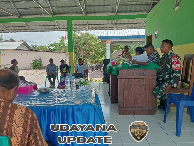 Komitmen Babinsa Sertu Alexander  Laimeheriwa Dukung Program Pembangunan Desa