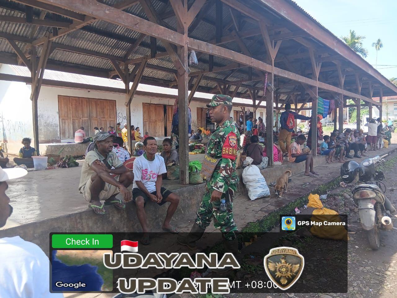 Kopda Samdia Jenkari Tinjau Kondisi Pasar, Situasi Aman dan Tertib