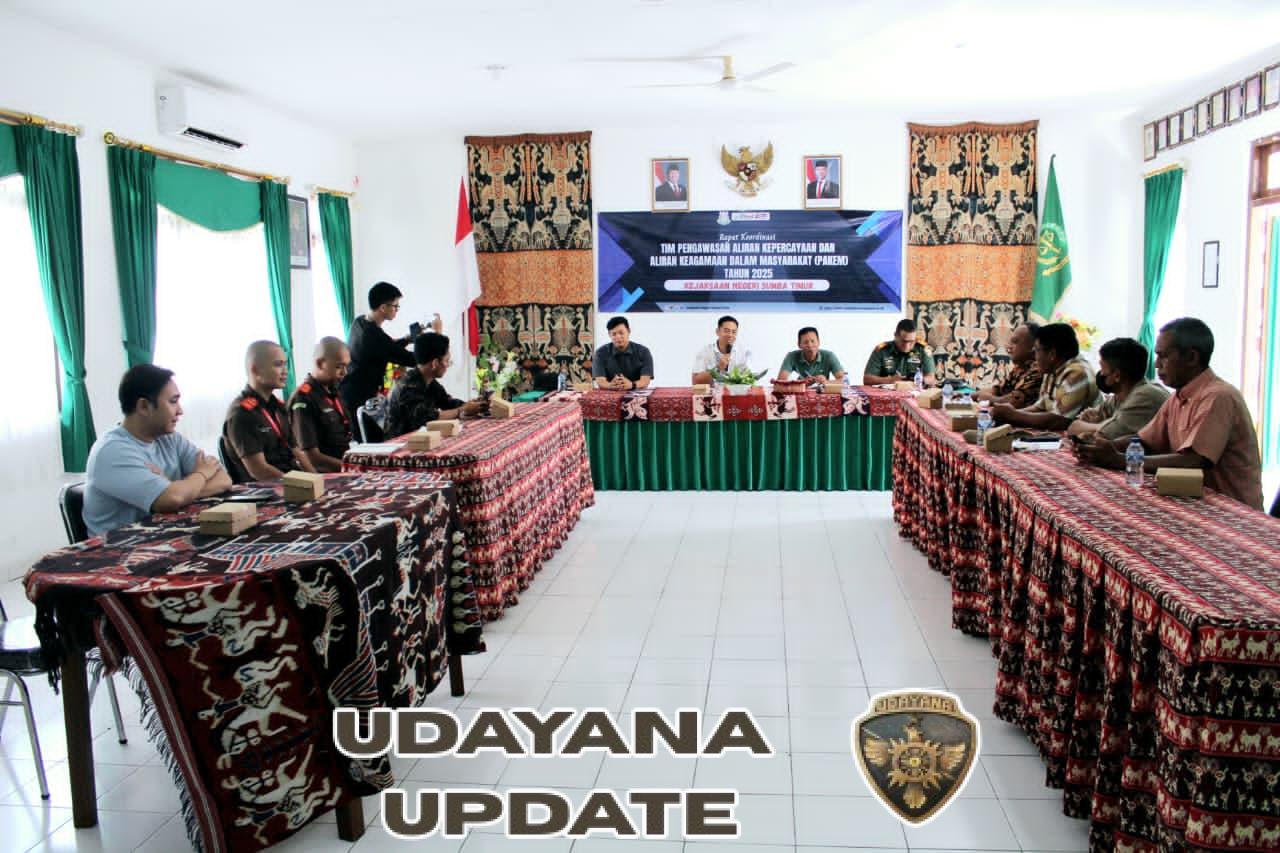 Pasi Intel Kodim 1601/ST Hadiri Rakor Pakem Tahun 2025 di Kejari Waingapu