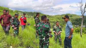 Dandim 1613 Sumba Barat Cek Lahan Hibah untuk Pembangunan Yon TP di Desa Malata