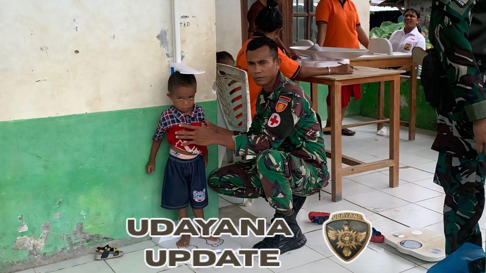 Pos Nunura Gelar Penyuluhan Balita dan Bagikan Bubur Kacang Hijau di Perbatasan