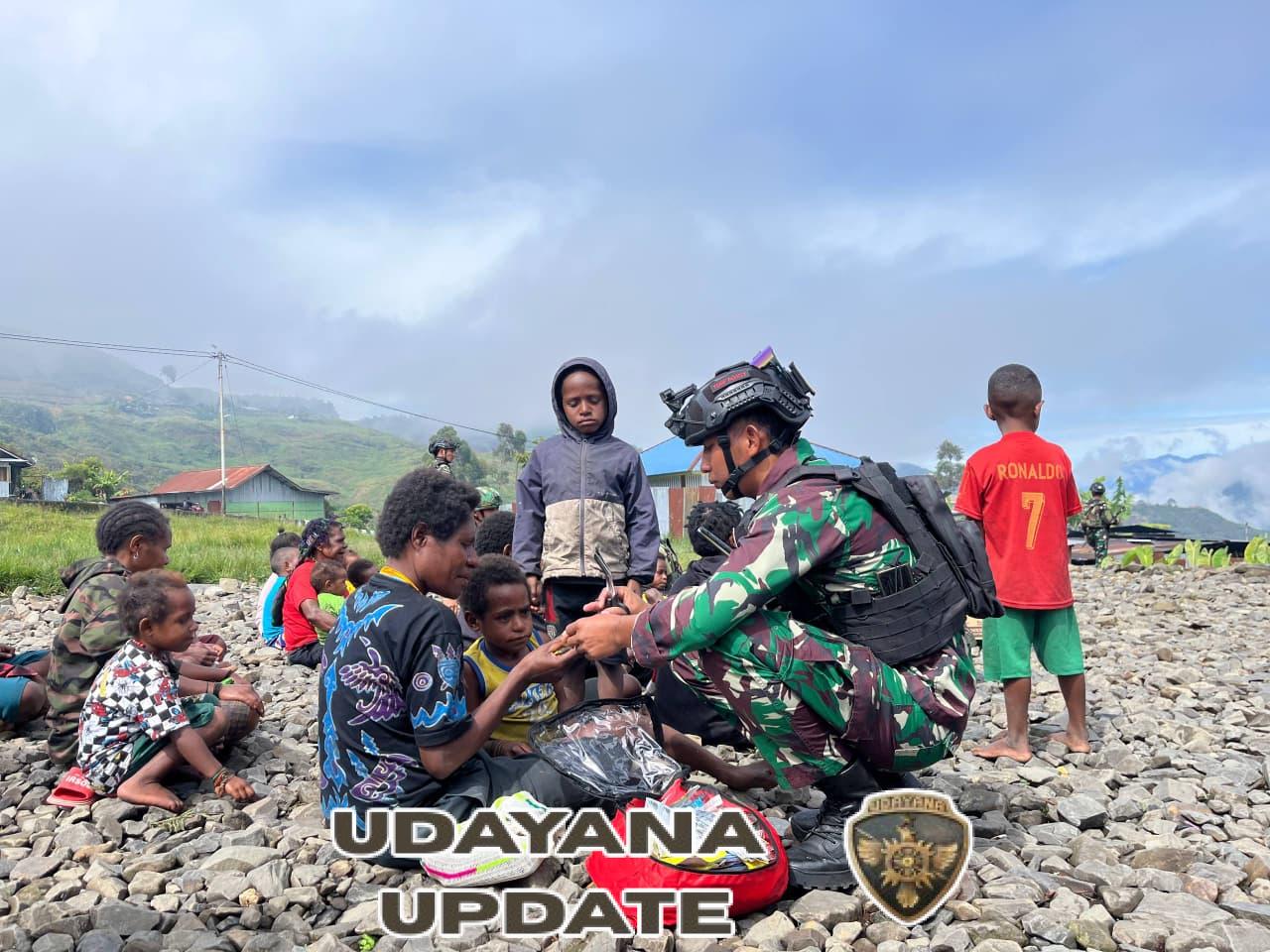 Satgas Yonif 743/PSY Dekatkan Pelayanan Kesehatan ke Rumah Masyarakat Papua