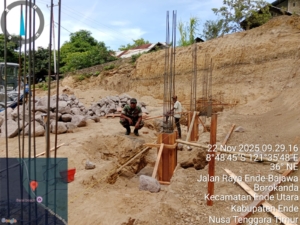 Perkembangan Pembangunan KDKMP Raterua Wilayah Kodim 1602/Ende Terus Berlanjut