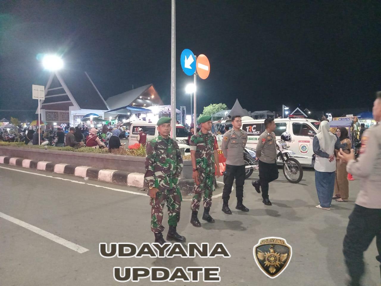 Danramil 1628-01/Taliwang Pimpin Pengamanan Ketat Konser HARLAH ke-22 KSB
