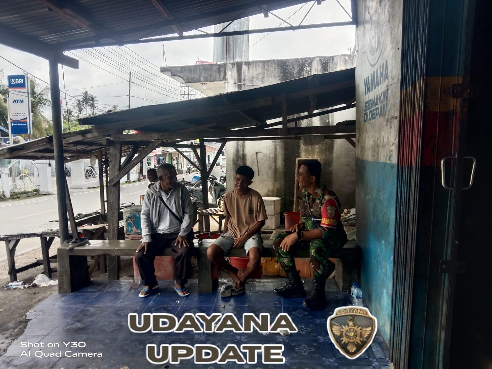 Babinsa Koramil 1602-01/Ende Laksanakan Komsos dan Pamwil di Desa Ndorurea 1