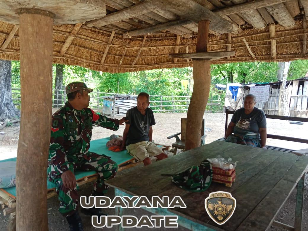 Babinsa Kodim 1621 TTS Koptu Obaja Selan Sambangi Warga Dengan Penuh Humanis