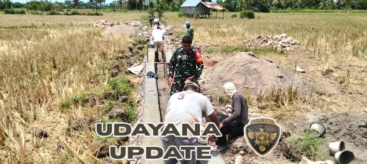 Gotong Royong Babinsa Tarus Wujudkan Infrastruktur Air Pertanian