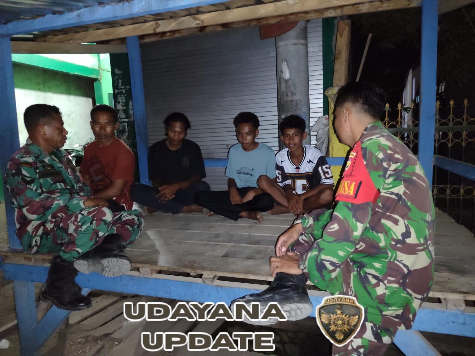 Patroli Batas Kota, Koramil Rasanae Ajak Warga Aktifkan Siskamling