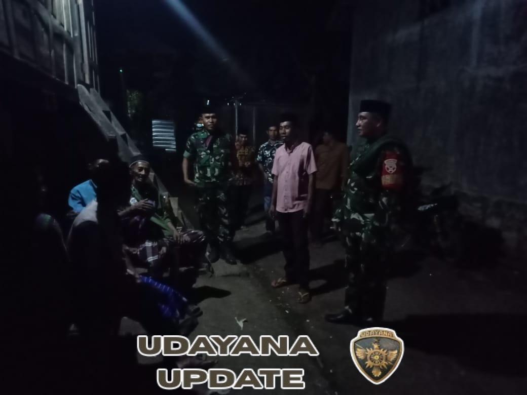 Babinsa Sangga Gelar Patroli Siskamling Antisipasi Situasi Kamtibmas di Sape–Lambu