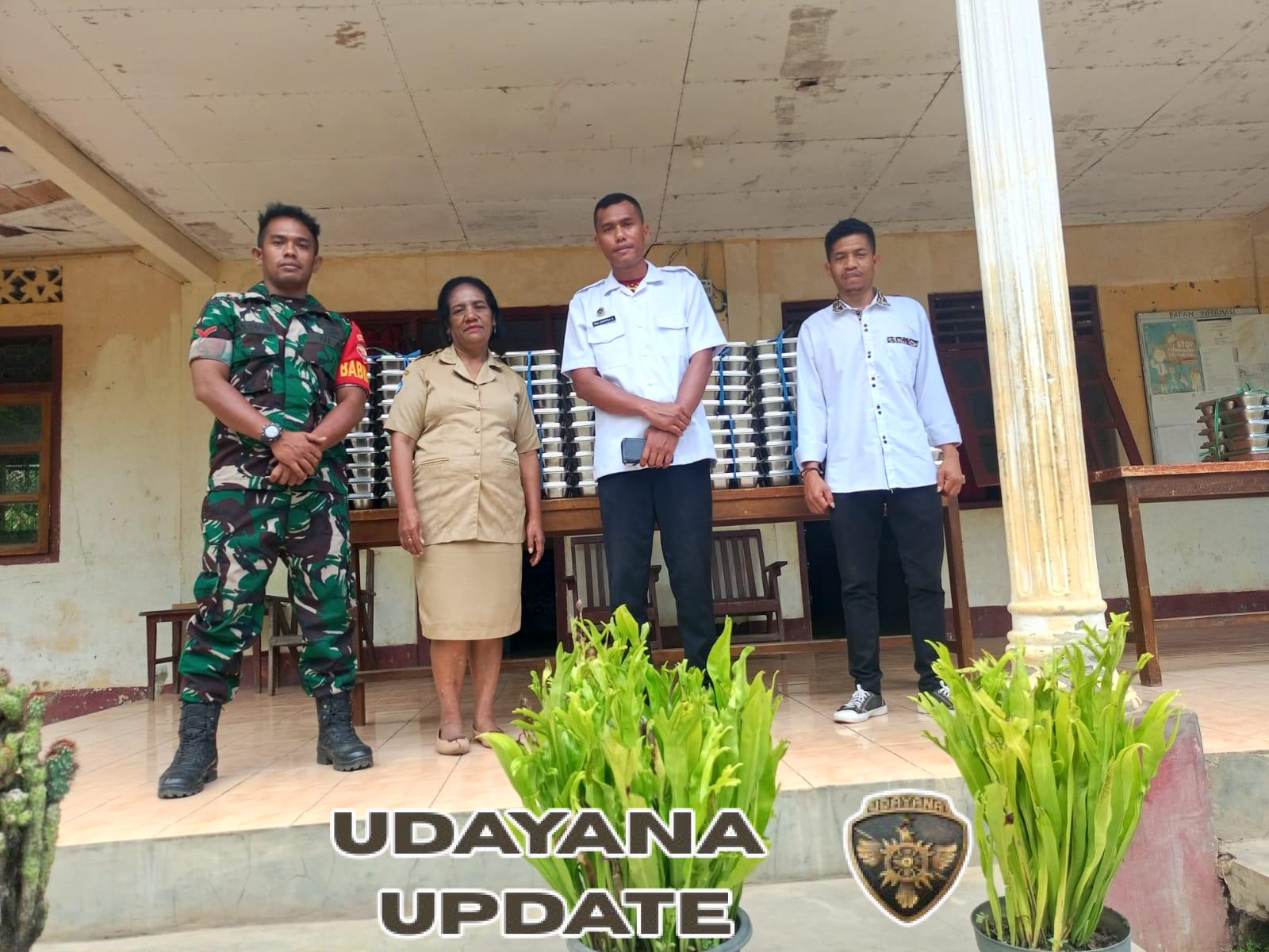 Babinsa Koramil Boawae Dampingi Operasional SPPG di Kecamatan Boawae