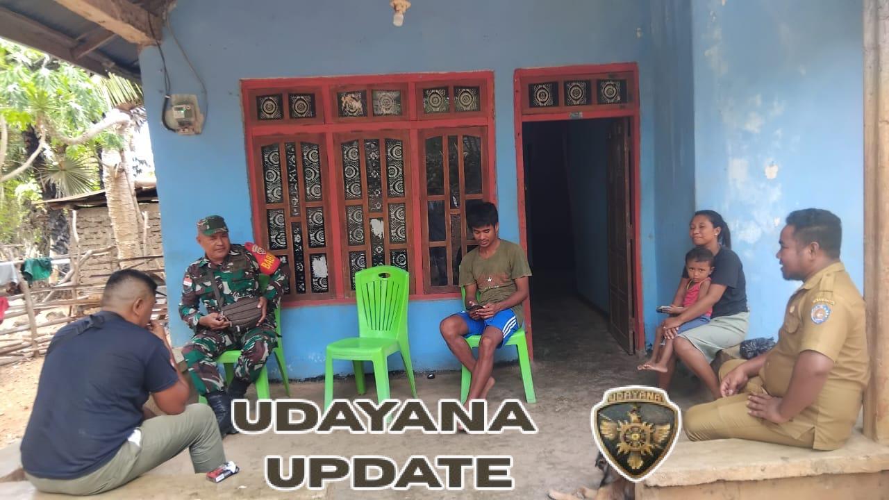 Babinsa Sertu Petrus Gudu Laksanakan Komsos dan Monitoring di Desa Oenitas