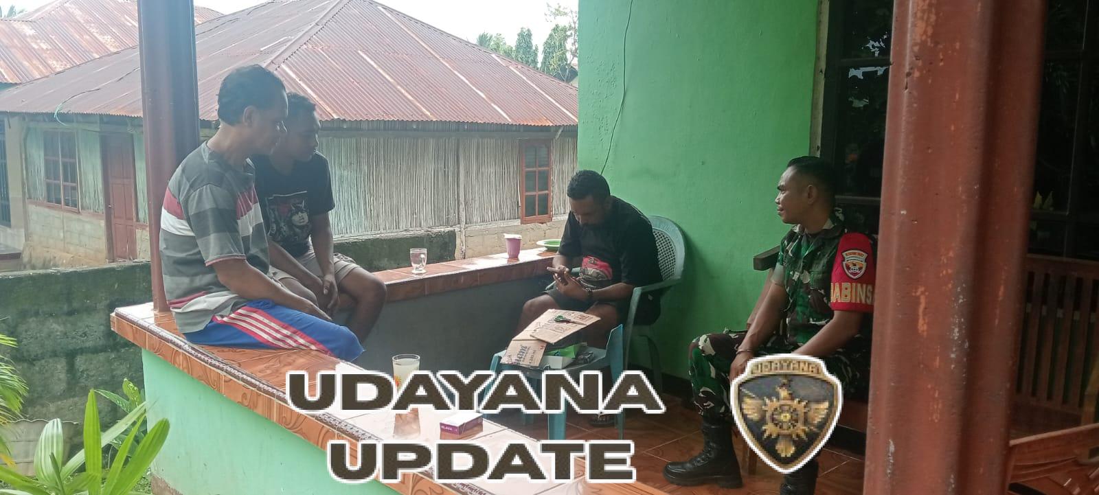 Jaga Kamtibmas, Babinsa Sapa Warga Anarae Melalui Komunikasi Sosial