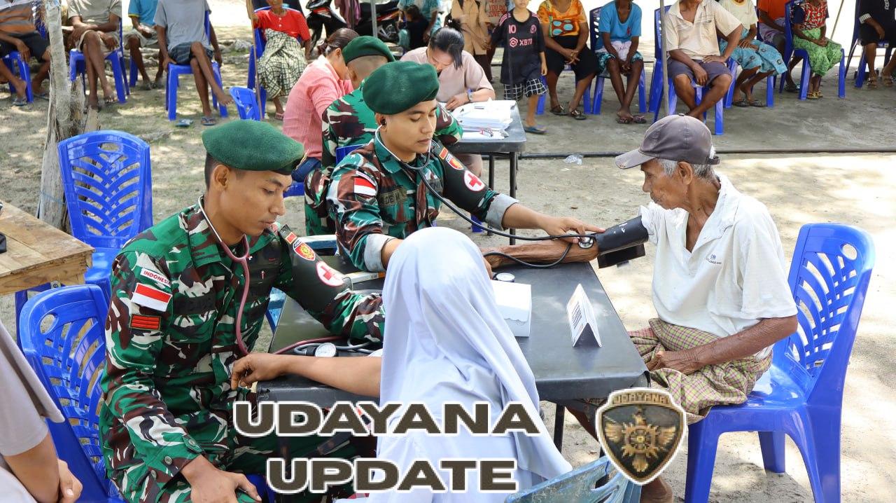 Satgas RI–RDTL Bantu Warga Perbatasan Lewat Pengobatan Gratis dan Sembako