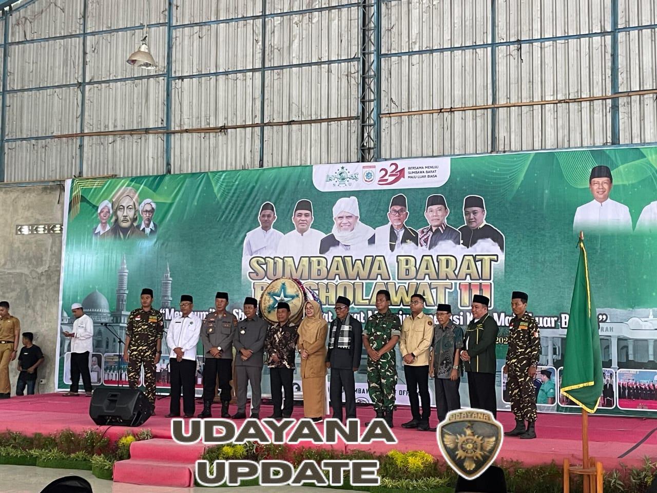 Pasi Ops Kodim 1628/KSB Wakili Dandim, Jadi Wajah TNI di Pembukaan Sumbawa Barat Bersholawat III