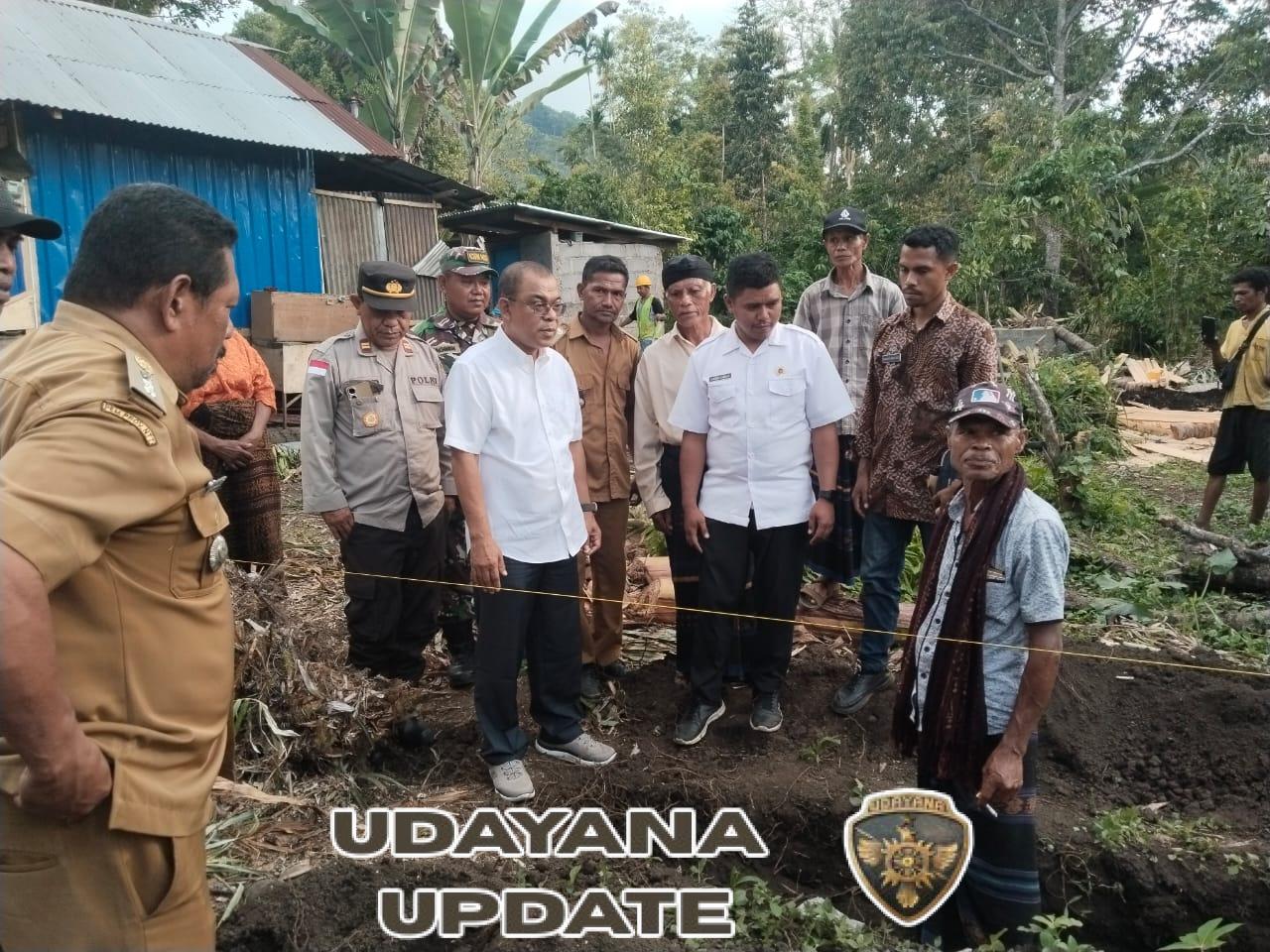 Babinsa Serka Wagimin Turut Serta dalam Prosesi Peletakan Batu Pertama Dapur MBG di Niowula