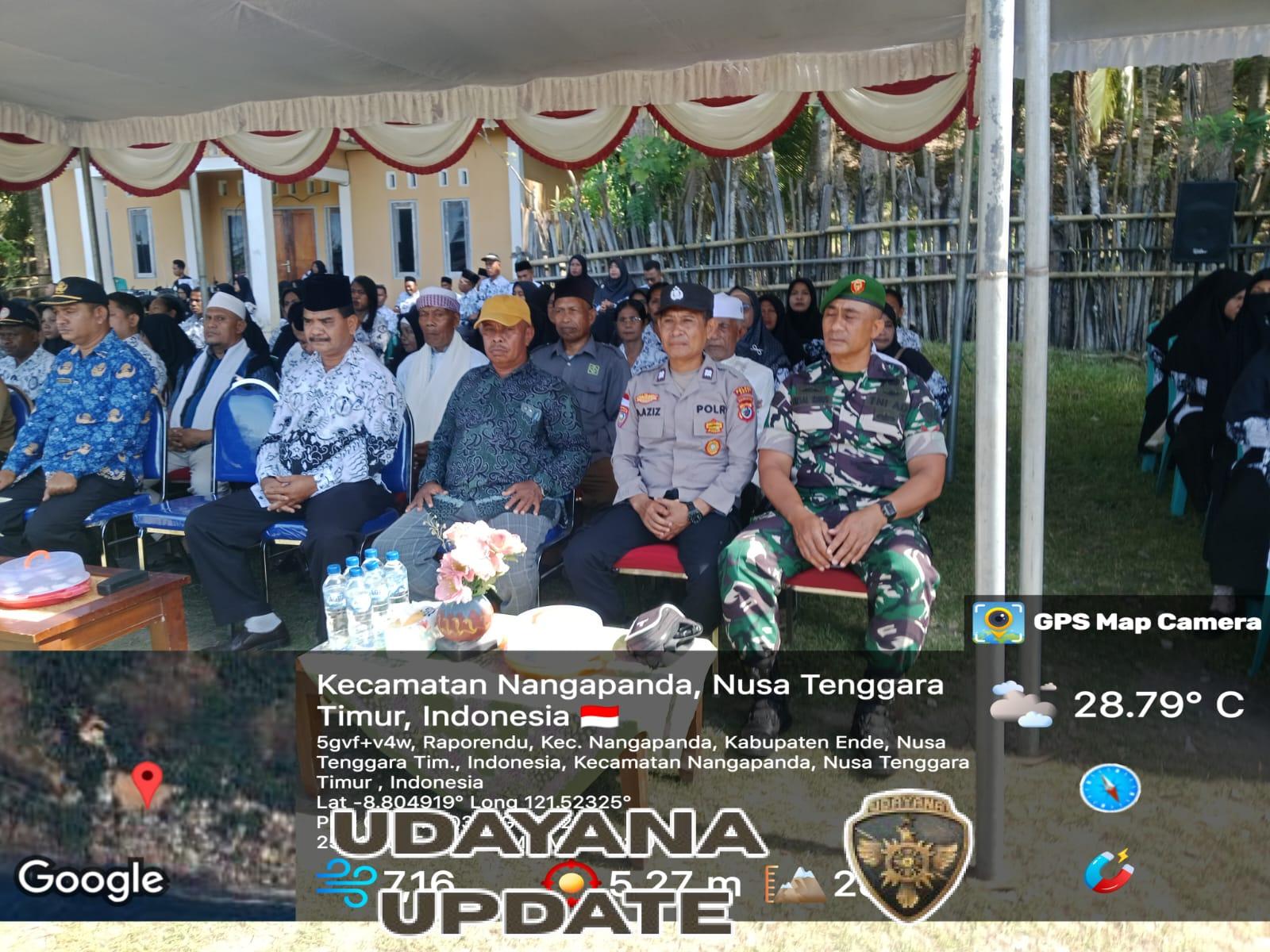 Wakili Danramil, Babinsa Ende Dampingi Kegiatan PGRI dan Lakukan Komsos dengan Masyarakat