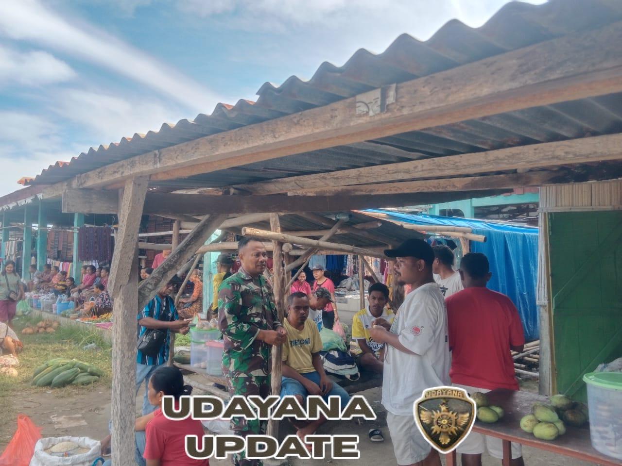 Babinsa Koramil 1602-01/Ende Gelar Komsos dan Pamwil di Desa Kebirangga