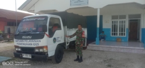 Koramil 1627-01/Ba’a Monitoring Distribusi Makanan Bergizi Gratis di 18 Titik