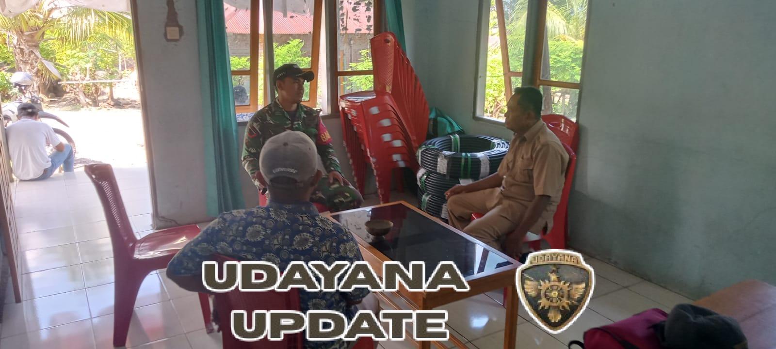 Babinsa Larantuka Perkuat Komsos di Desa Sinarhading