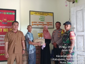 Babinsa Serda Sadam Kawal Ketat Penyaluran Banpang Tahap I di Desa Tatar