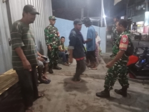 Koramil 1608-01/Rasanae Gelar Patroli Batas Kota dan Siskamling di Kota Bima