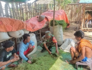 Serma Nasarudin Dorong Warga Desa Nontotera Tingkatkan Usaha Halal dan Jaga Ketertiban