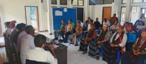 Babinsa Ramil 1602-01 Dampingi Pertemuan Penyelesaian Tapal Batas Hutan Lindung di Onekore