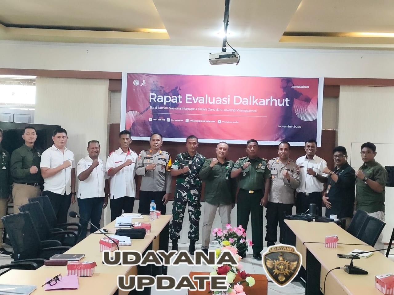 Mayor Inf Sambudi Hadiri Rapat Evaluasi Dalkarhut di Balai Taman Nasional Matalawa
