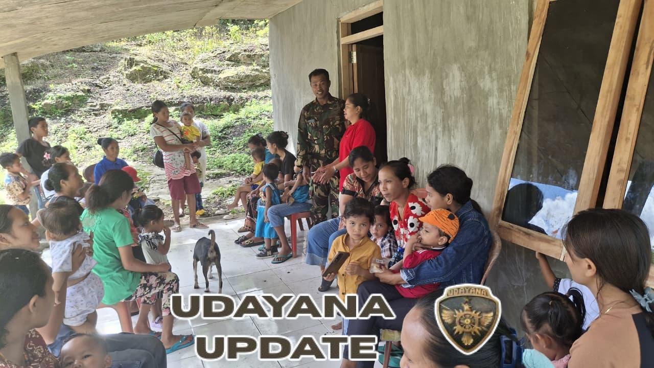 Babinsa Katikutana Dampingi Kegiatan Posyandu di Desa Daha Elu